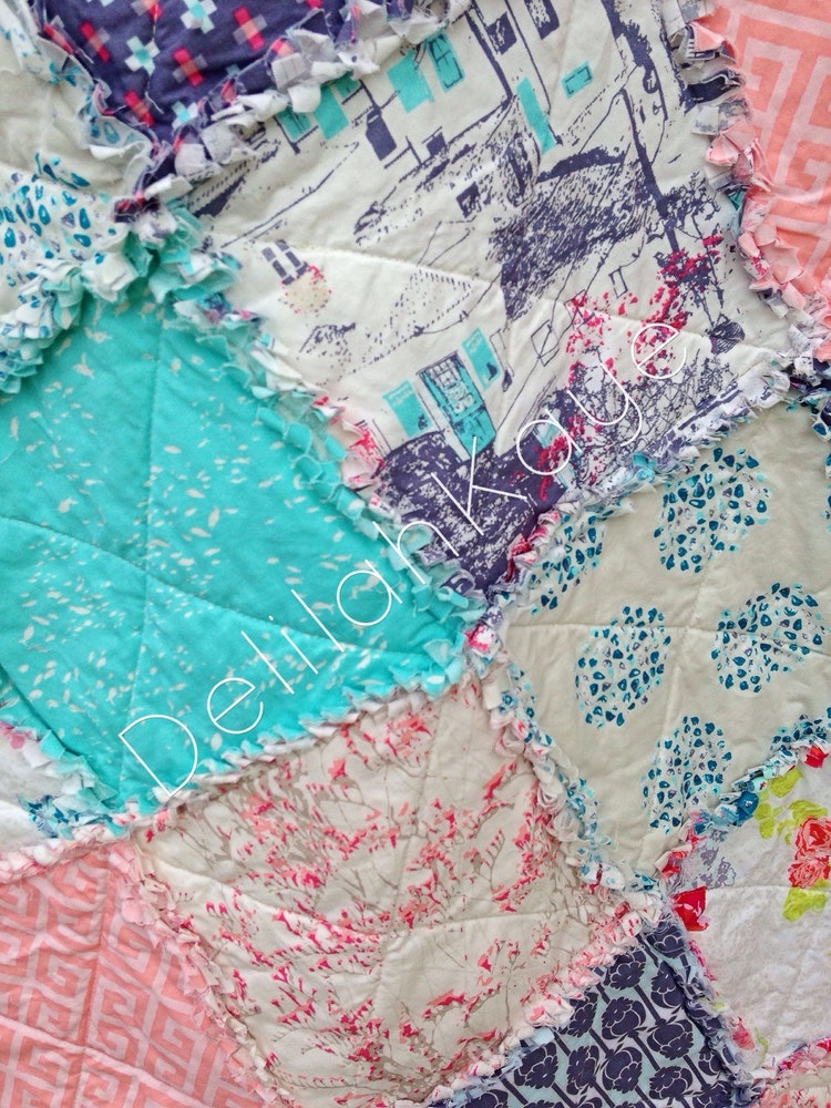 full-size-rag-quilt-skopelos-land-coral-aqua-by-delilahkaye