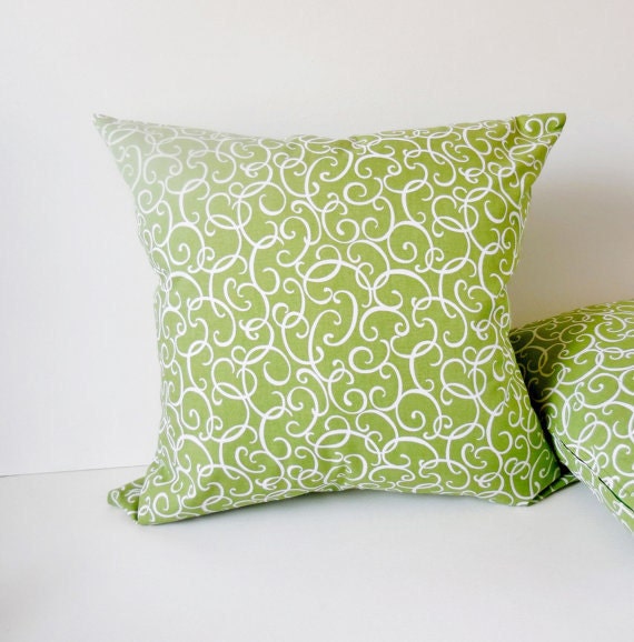 Pillow Cover Green Decorative Throw Pillow Euro Sham Cushion