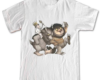 Where The Wild Things Are Monsters 100% Cotton Shirt Men Women Children Small, Medium, Large, X-Large