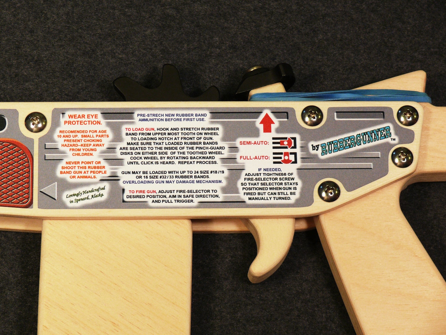 Rubber Band Gun / Fullauto or Selectfire Carbine / long