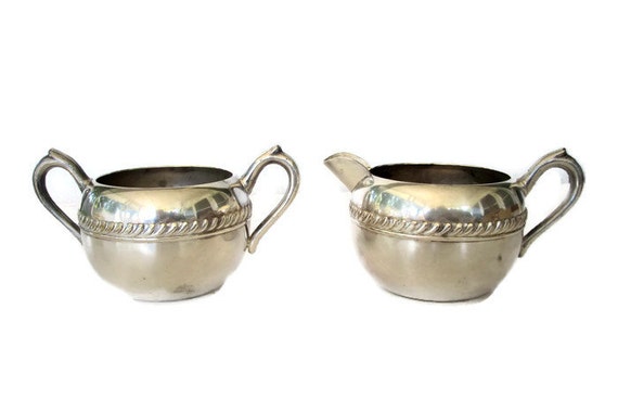 F B Rogers Silver Plate 1883 Sugar And Creamer By WeeLambieVintage