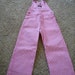 Vintage 80's NOS Oshkosh pink striped overalls, size 5, Whipper Snappers, original tag still on it