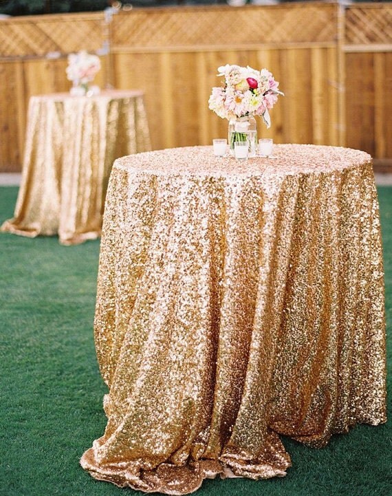 120 Round Tablecloth Round Sequin Tablecloth Gold Champagne Turquoise Purple Lilac Silver Pink Fuchsia Mint Green Sparkly Reception Wedding 108 Or 120