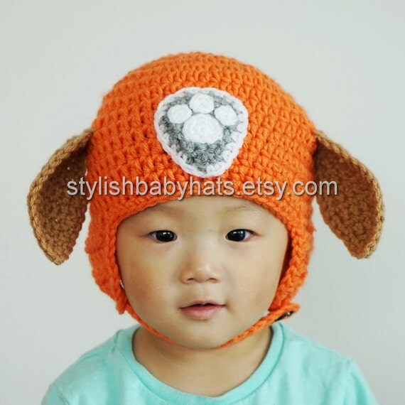 Zuma Hat PAW Patrol Hat Crochet Baby Hat Chocolate Labrador