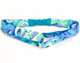 Items similar to Ribbon Headband made with Lilly Pulitzer Fabric for ...