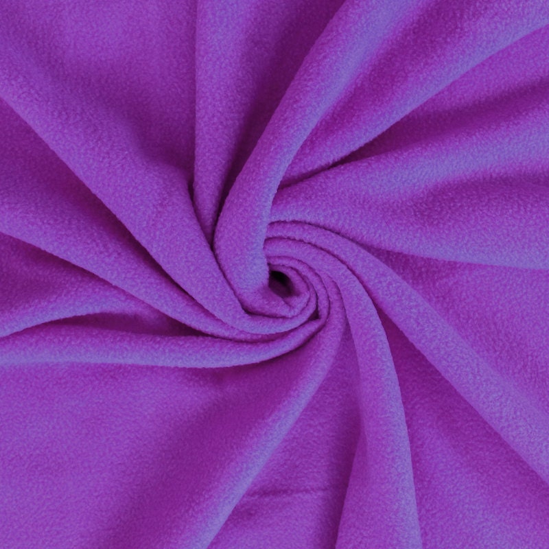 Polar Fleece Fabric Purple By The Yard 1 Yard Style 7384