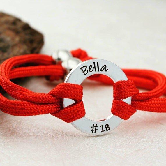 Sports Paracord Bracelet Soccer Bracelet Youth Softball