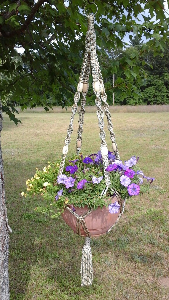 Large TwistednKnots Macrame' Plant Hanger