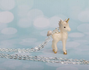 Unicorn - Unicorn Necklace - Unicorn Pendant - Unicorn Jewelry - Unicorn Jewellery - Silver Chain Necklace - Frenchtutu Unicorn Necklace