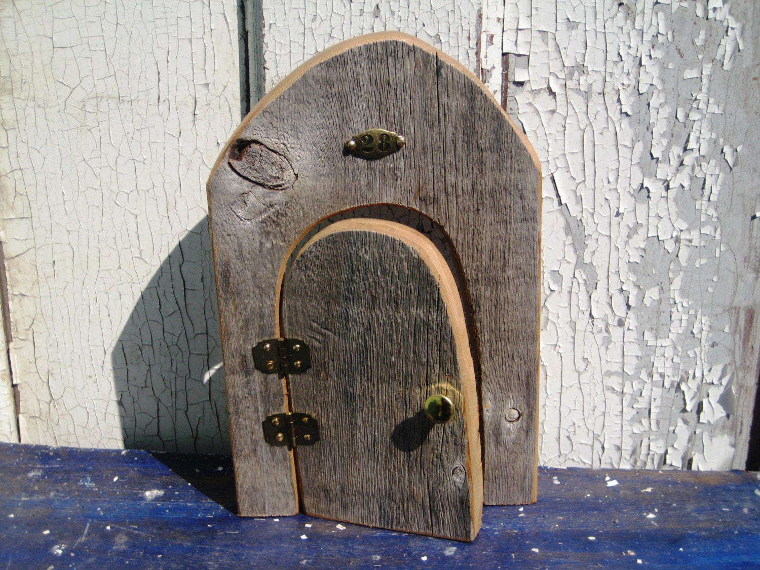 Fairy Door That Opens Wood Fairy Door Whimsical Fairies