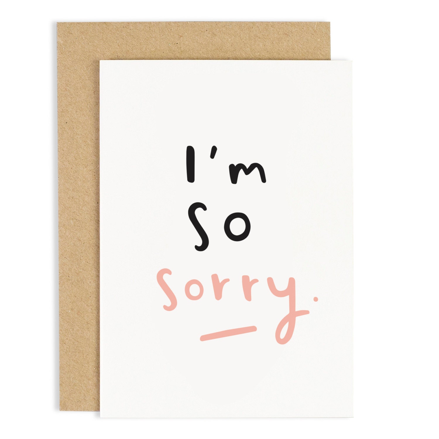 I'm So Sorry Card Love card Sympathy card Thinking