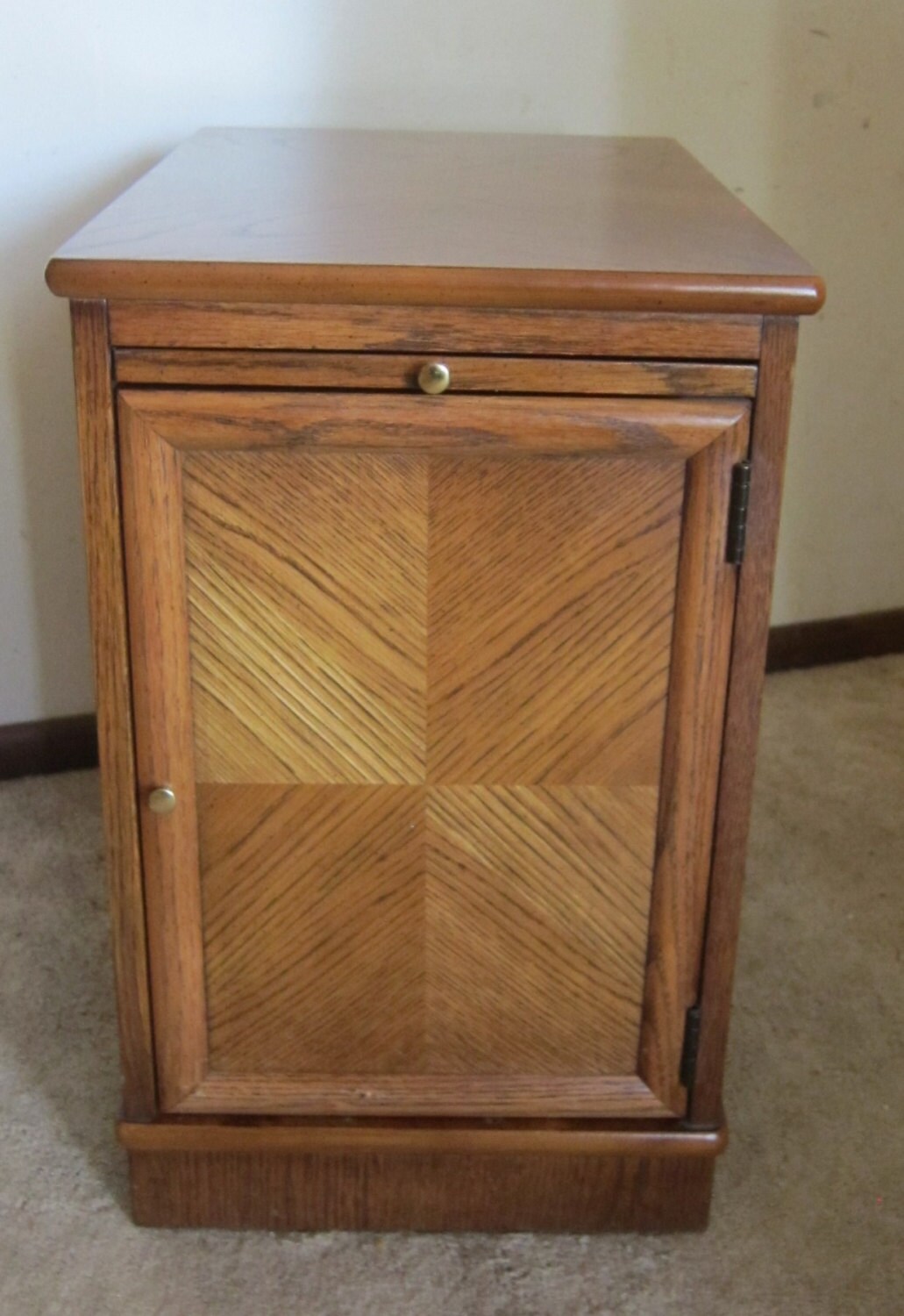 Vintage Lane Side End Accent Table with Storage Magazine ...