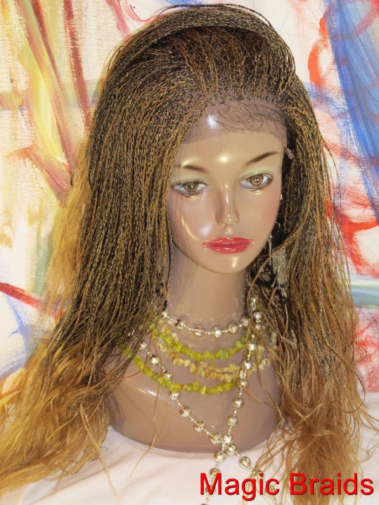 Fully Hand Braided Whole Lace Wig Micro Braids by magicbraids