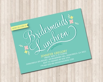Custom Bridesmaids Luncheon Invitation