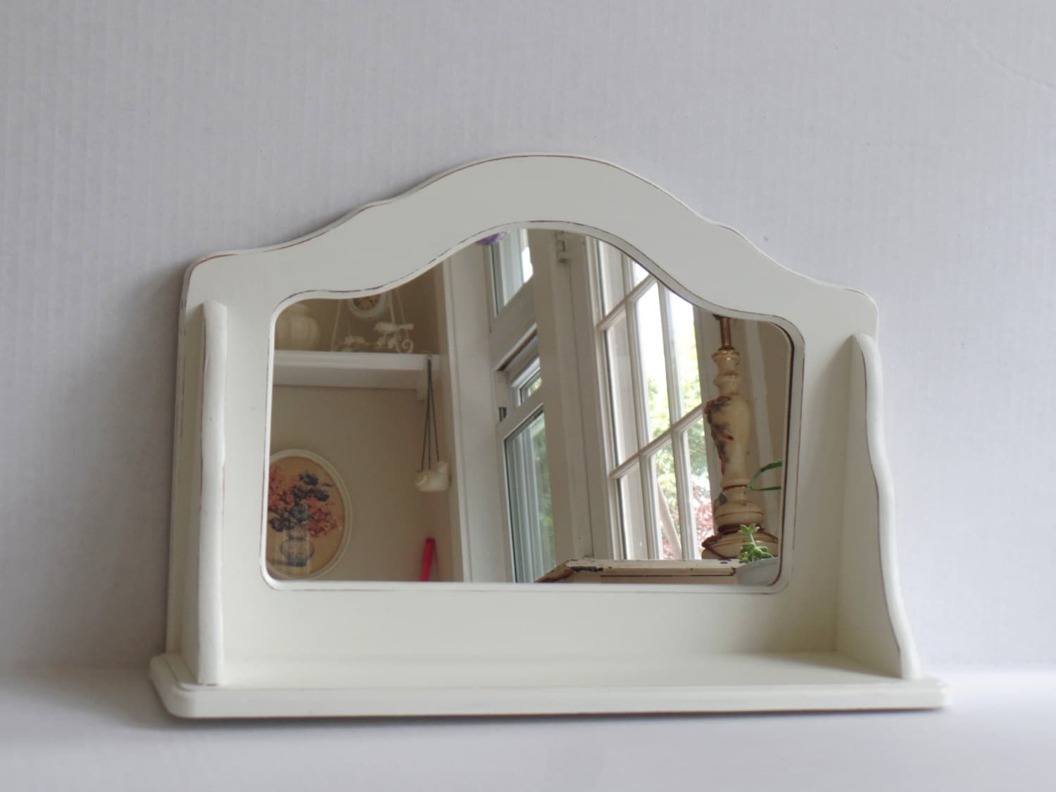shelf with mirror shabby chic wood wall display shelf shelf with mirror shabby chic wood wall display shelf