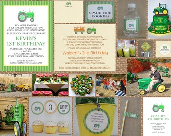 TRACTOR + FARM + John DEERE // Birthday + Baby Shower + Wedding + Retirement // Full Service Printing + Coordinating Available