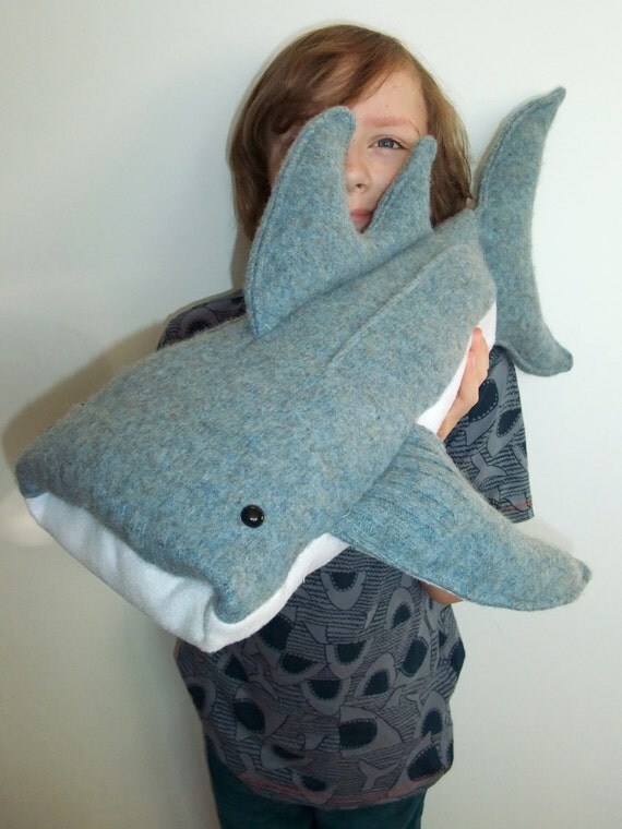 free stuffed shark sewing pattern