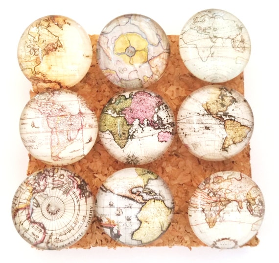 Map Push Pins Glass Push Pins Decorative Push Pins World