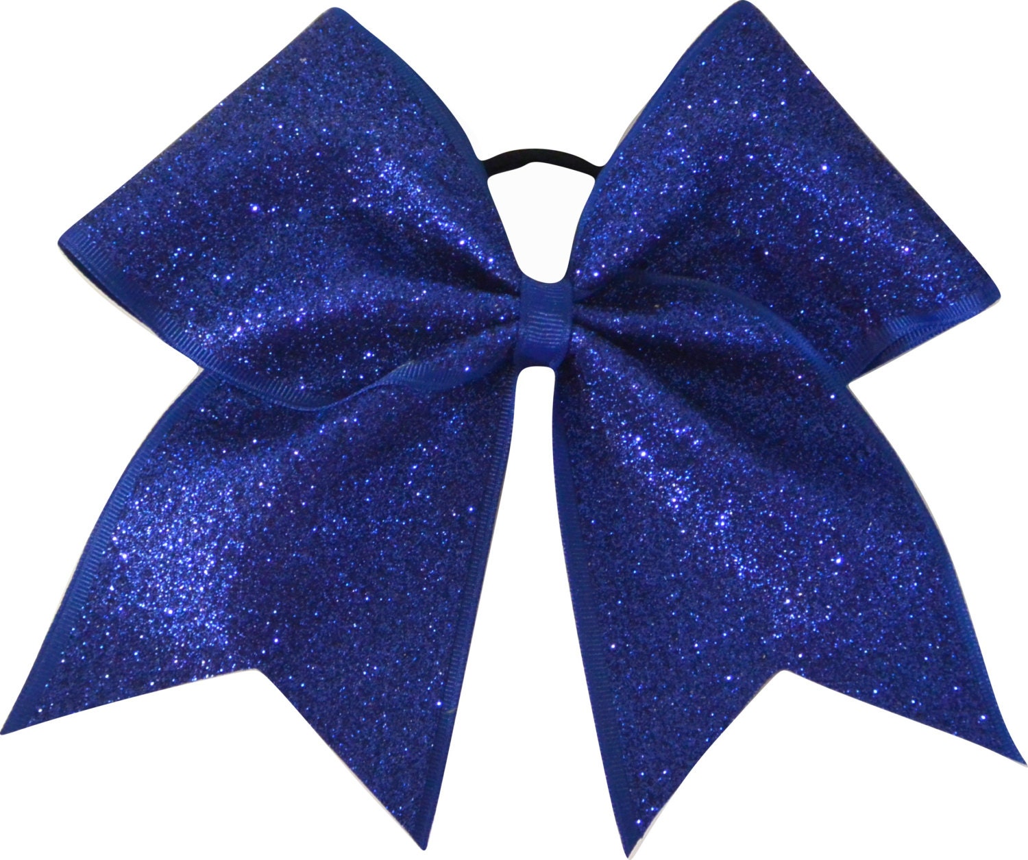 Royal Blue Glitter Cheer Bow Cheerleading Bow By Sparklebowscheer