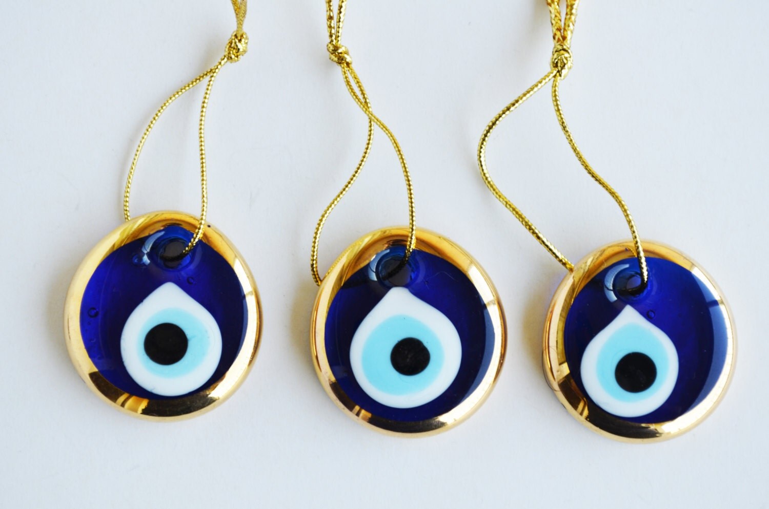 3 pcs Evil Eye Decoration Home Wall Hanging by PrettyTurkishThings