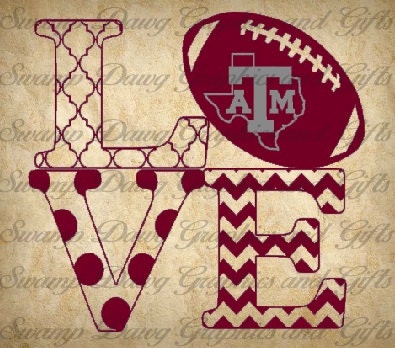 Download Texas A&M Love cut file silhouette cricut svg decal