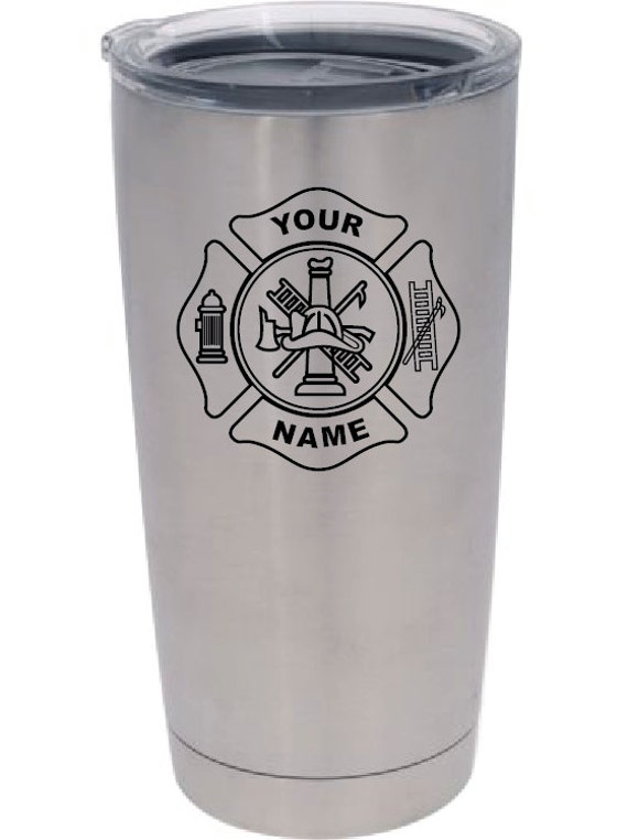 FREE ENGRAVING Firefighter Yeti Tumbler Cup by InkLabPrinting