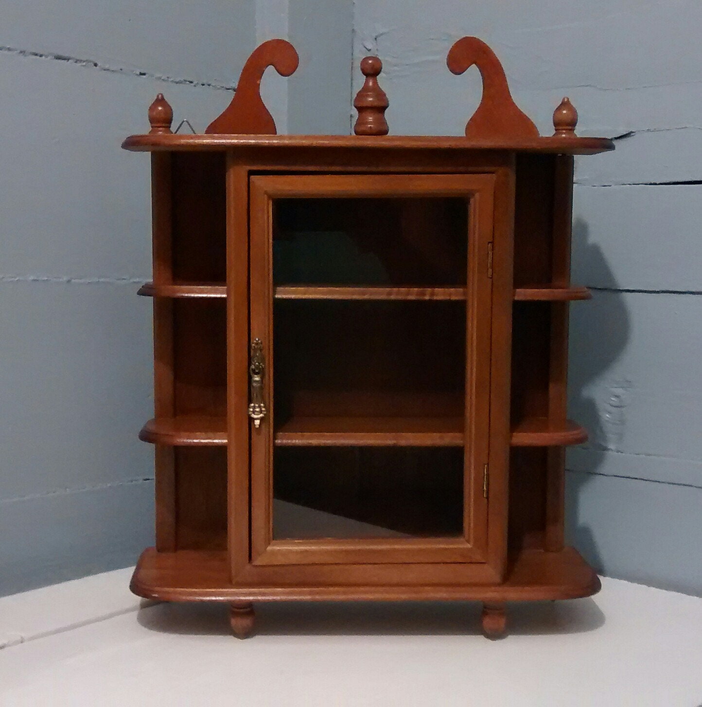 wall mounted curio cabinet