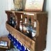 Extra Wide Grand Traverse Rustic Wine Rack 24 Stain Colors