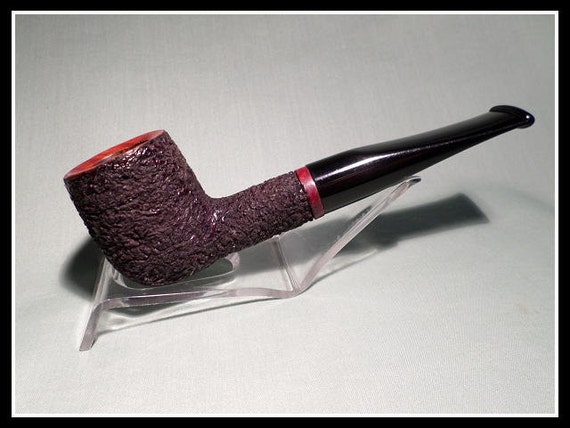 Briar Pipe – New & Un-Smoked Chip Carved Pipe with Smooth Rim and Band Hand Made by Chambersburg Pipe Works