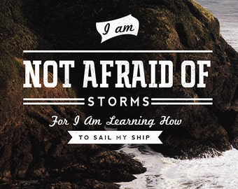 Not afraid of storms | Etsy