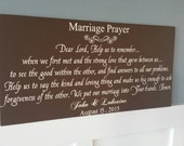 Items similar to A Marriage Prayer Personalized, hand painted wood sign ...