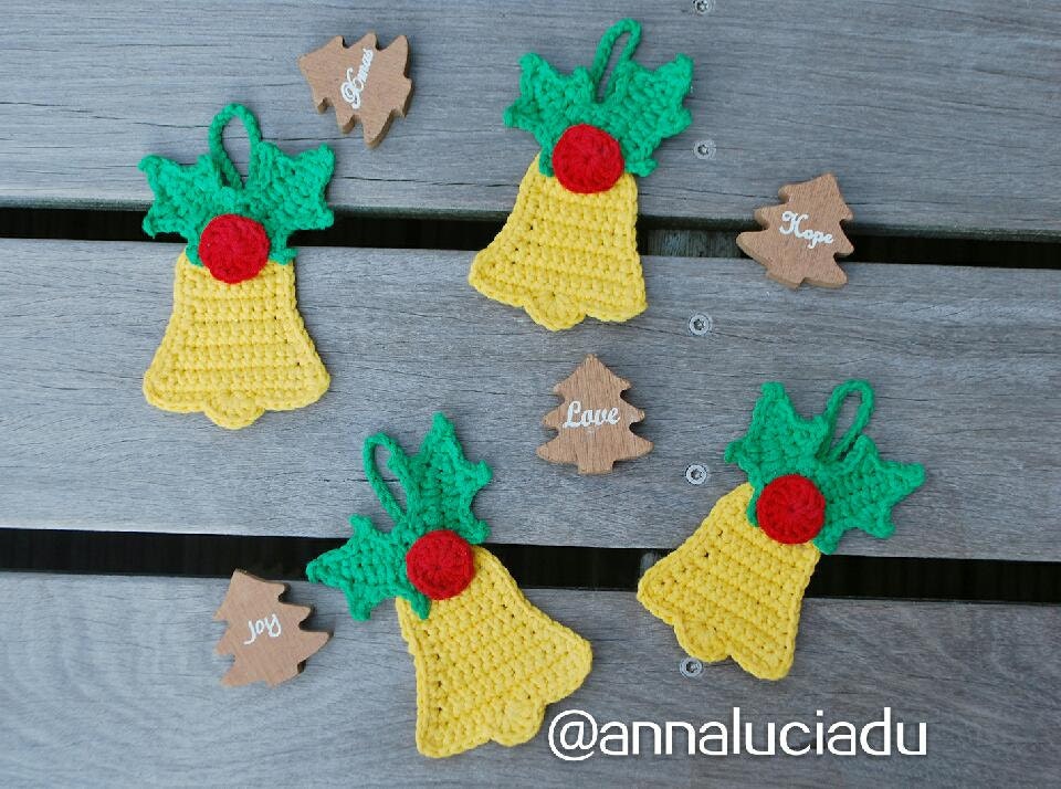 bell crochet pattern crochet bell bell appliquecrochet