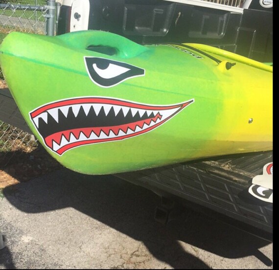 Kayak / Canoe Shark Mouth Decal by brand4440 on Etsy