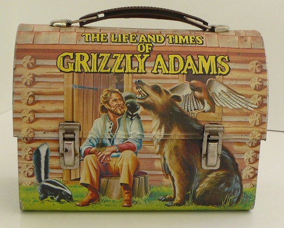 Grizzly Adams Metal Domed Lunch Box