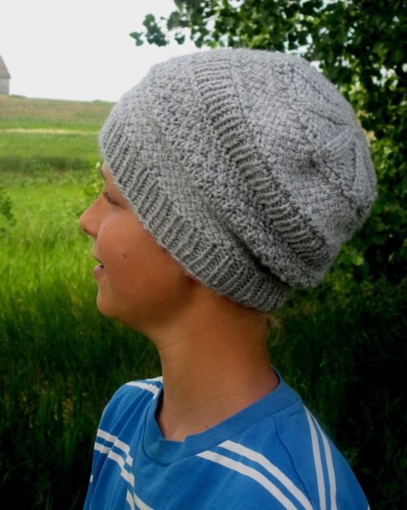 KNITTING PATTERN PDF Men's Slouch Hat Knit pattern