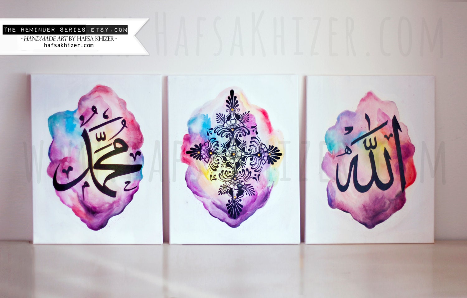 Islamic art painting islamic canvas painting by TheReminderSeries