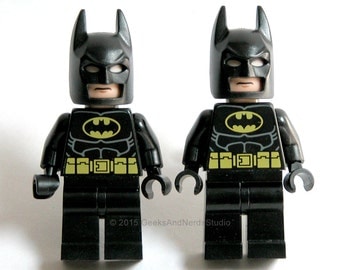 Superhero Cuff Links - LEGO Batman Cufflinks - Cufflinks Wedding Geek - Mens Cufflink - Groomsmen Gift - Best Man - Father of the Bride Gift