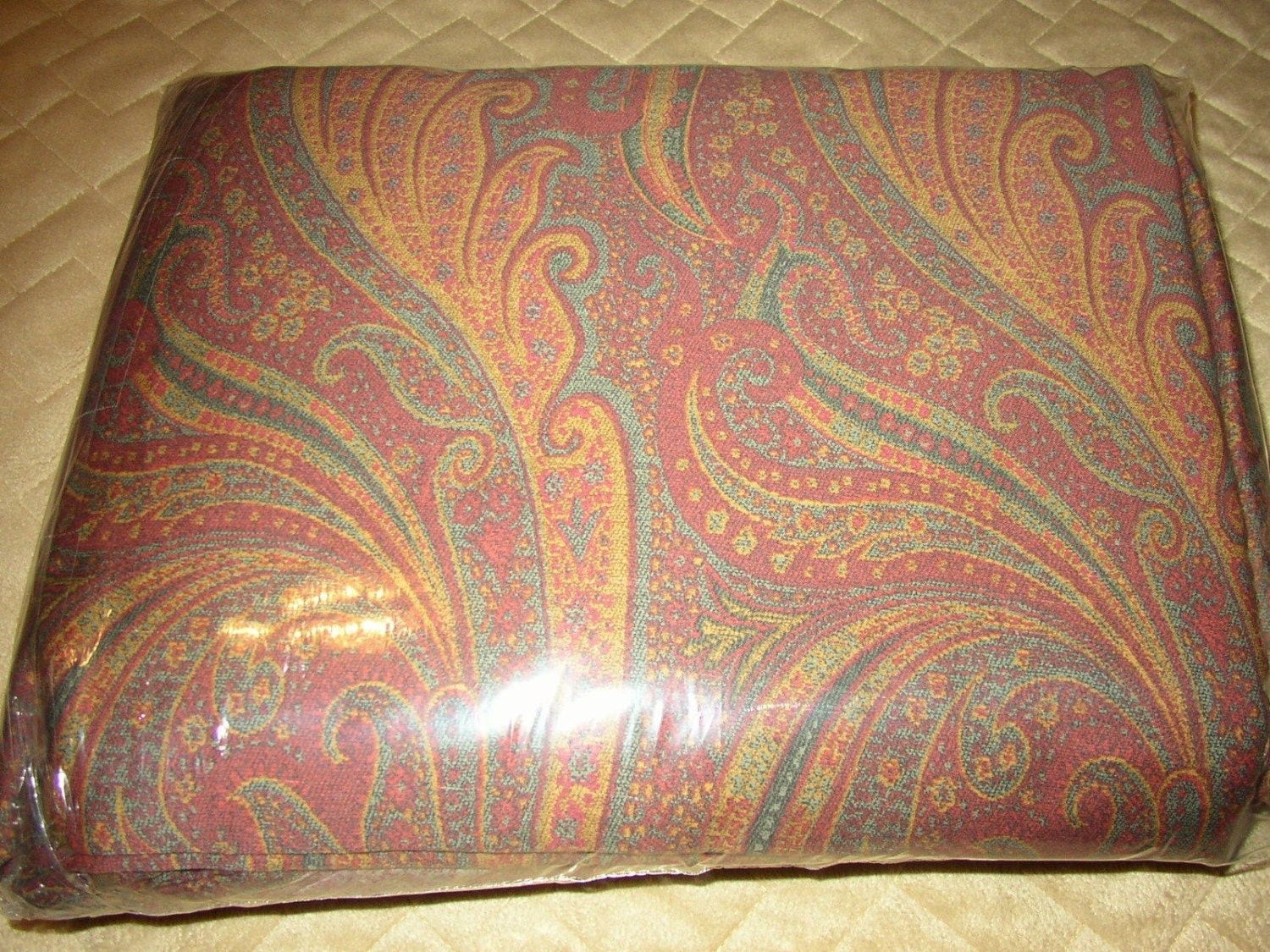 Ralph Lauren Great Barrington Paisley King Duvet 100% Cotton