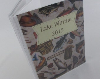 Fishing photo album Fish Brag Book camping photo album fisherman tackle rod camping photo album vacation album 4x6 album 5x7 picture 411