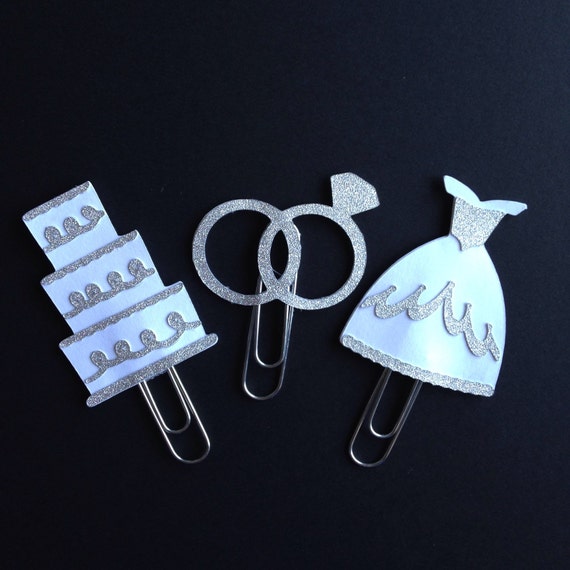 Wedding Paper Clips set of 3