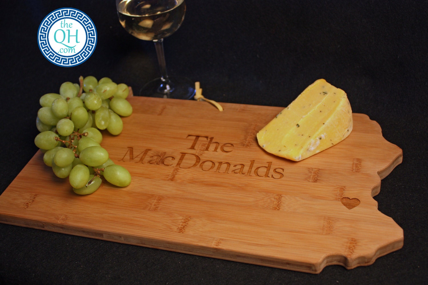 Pennsylvania State Shaped Cutting Board by AestheticWood on Etsy