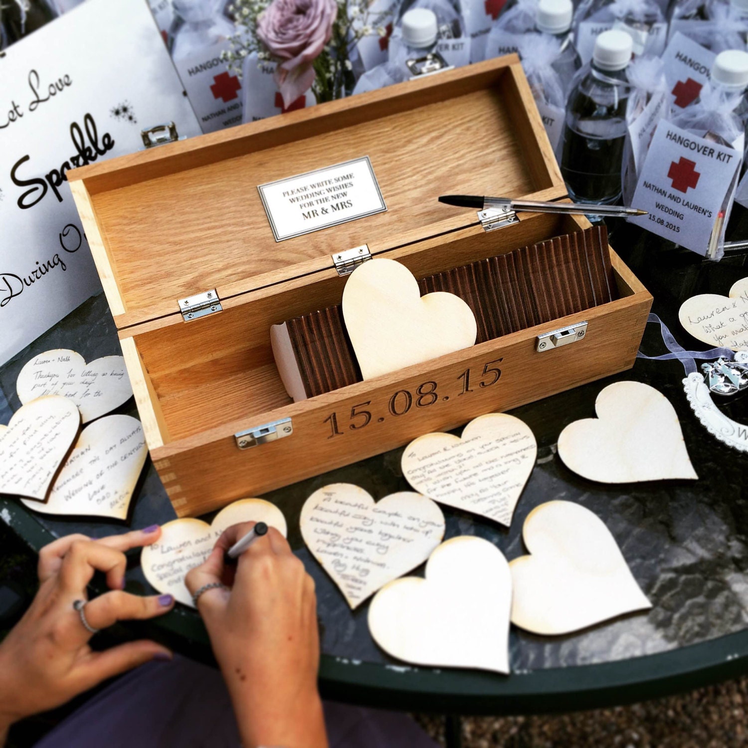 Wedding guest book Alternative Wedding Guest Book Personalised