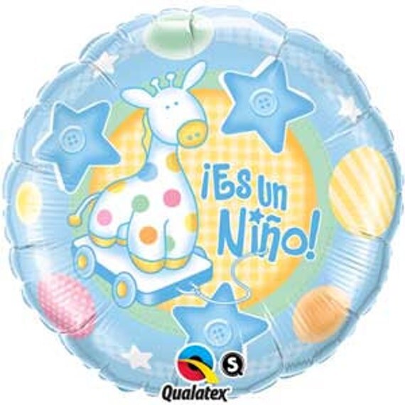 Es Un Nino Balloons Spanish It's a Boy Balloons Baby