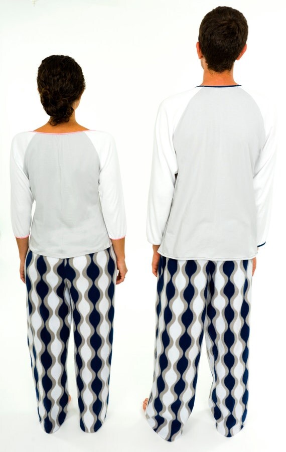 His and Hers Matching Pajama Sets Couples Mens Womens