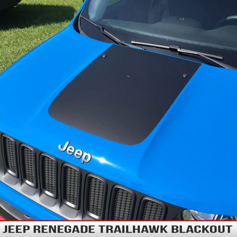 Jeep Renegade 2015 Trailhawk Inspired Hood Blackout Decal