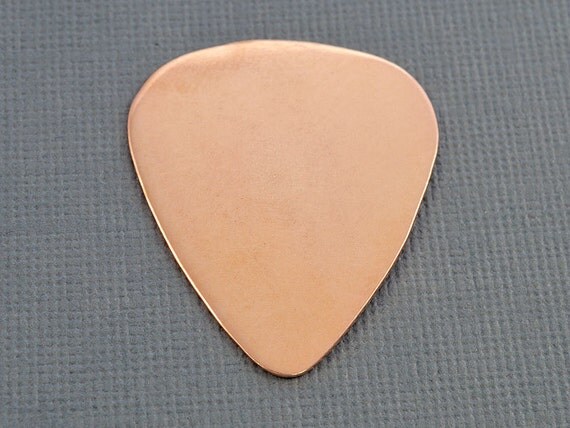 Ten Copper Guitar Pick Blanks 22 Gauge by CrazybirdSupplies