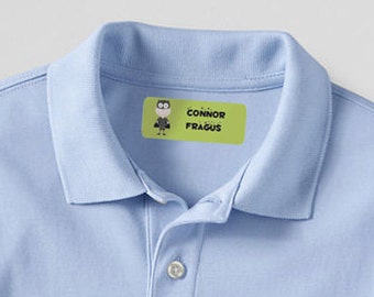 Personalized iron-on labels