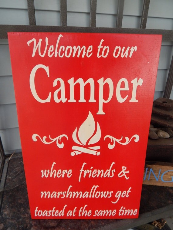 Camper Decor Welcome To Our Camper Sign Camper Sign Decor