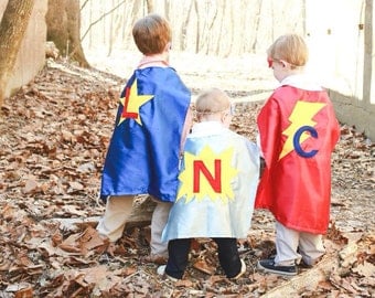 Super Hero Capes for Children - Personalized Kids Capes - Superhero Birthday Gift - Boy Superhero Capes - Ships Quickly