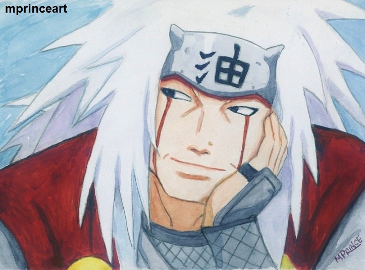 Jiraiya Naruto Shippuden Pervy Sage Anime Art Manga by TheRedCrow